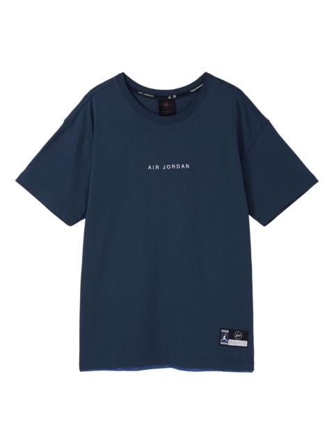 Air Jordan x Fragment Design FW Street Style Collaboration Cotton Logo s Men Blue DA2986-414