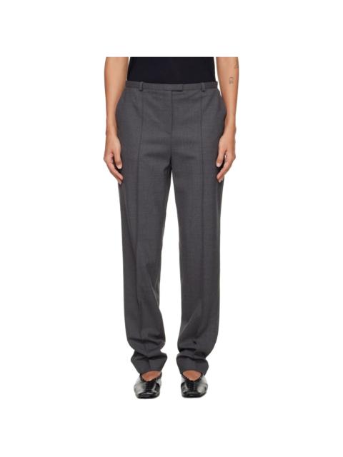 Gray Malka Fitted Trousers