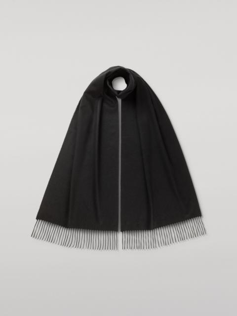 Merino Wool Black Scarf