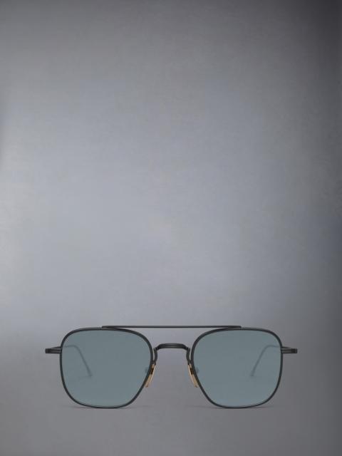 TITANIUM SQUARED AVIATOR SUNGLASSES