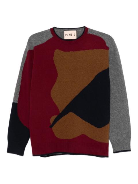 colour-block sweater