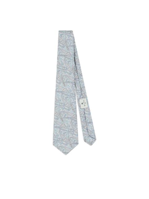jacquard floral paisley tie
