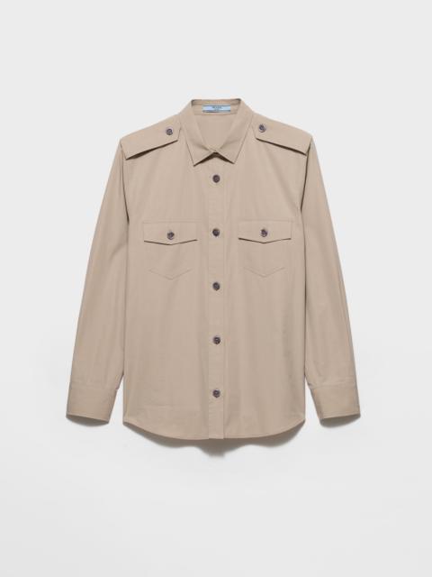 Cotton poplin shirt