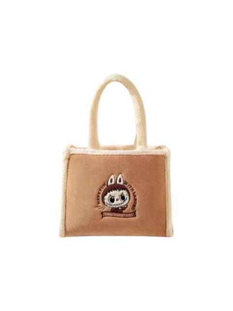 Pop Mart The Monsters Labubu Classic Bag Series Plush Tote Bag Brown