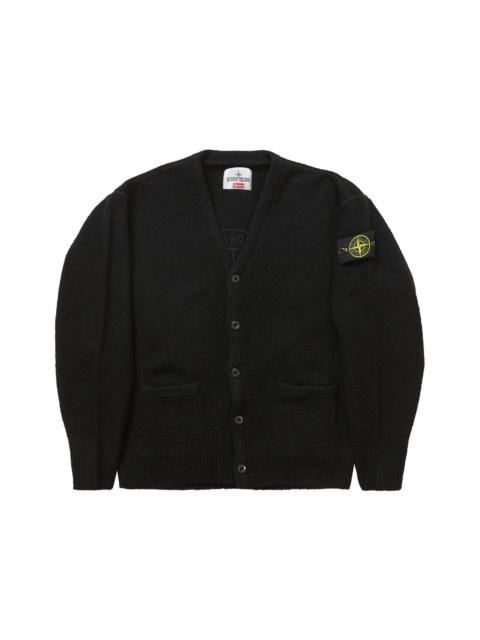Supreme Stone Island Bouclé Cardigan Black