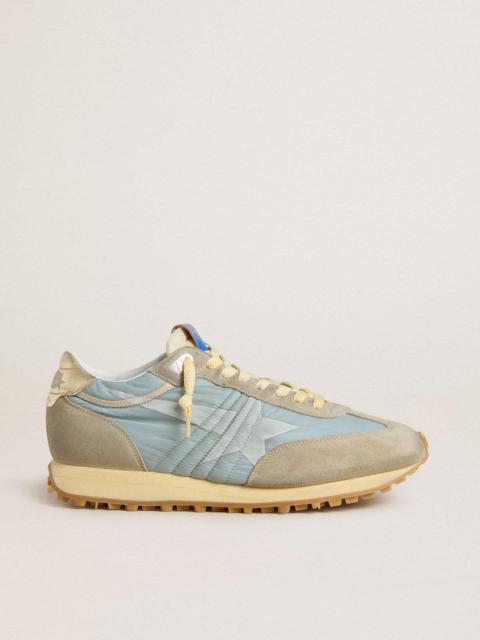 Women’s Marathon with light blue nylon upper and pastel blue star
