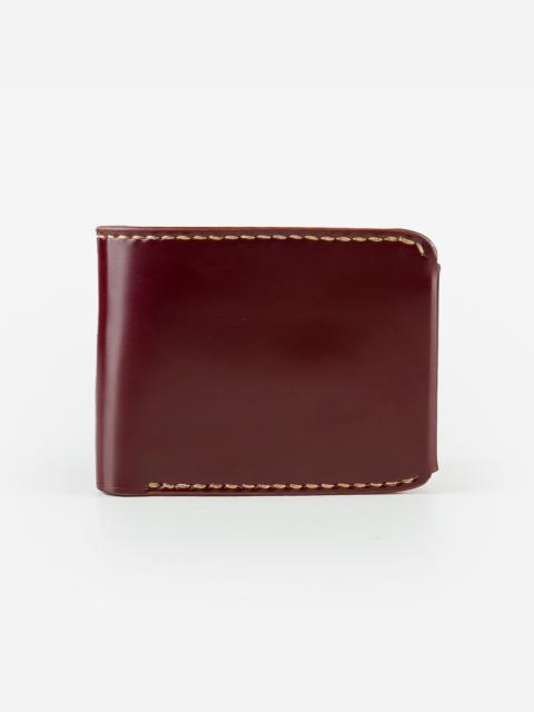 SMALL SHELL CORDOVAN WALLET - OXBLOOD