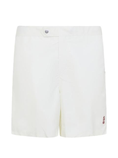 logo-embroidery swim shorts