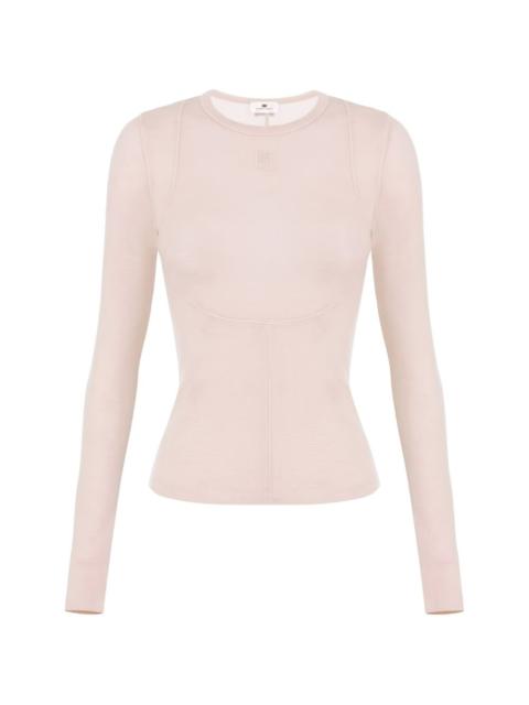 embroidered-logo T-shirt