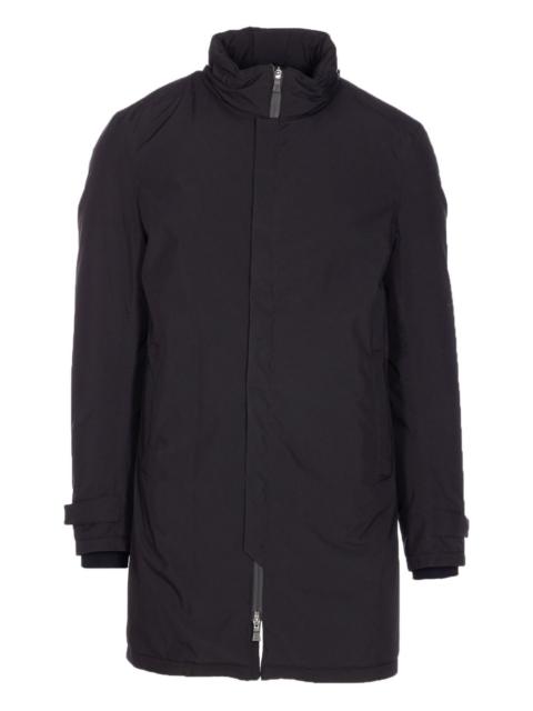 zip-fastening padded coat