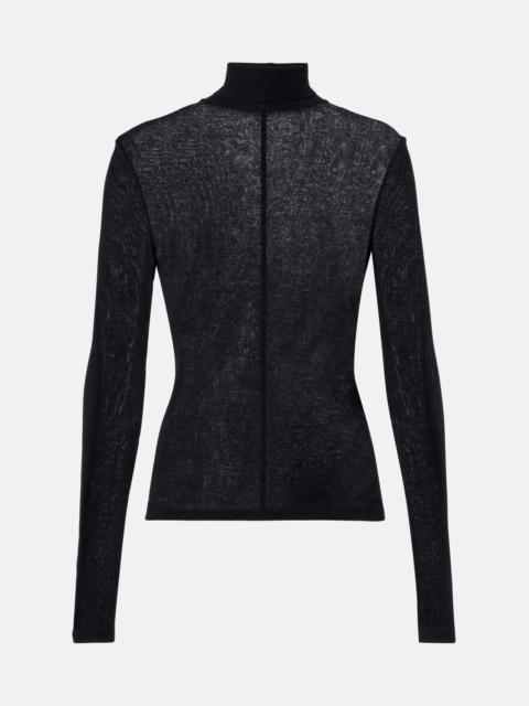 Evren cotton turtleneck top