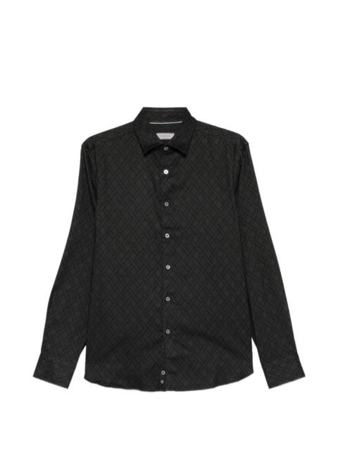long-sleeve patterned shirt