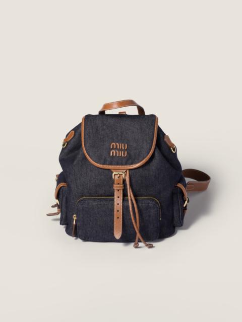 Denim backpack