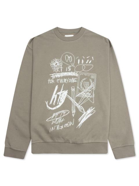QUICK SKETCH CREWNECK - TAUPE