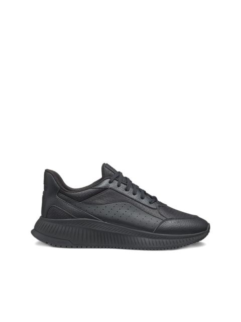 perforated panelled sneakers
