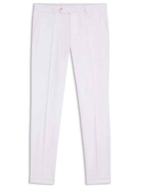 WASHABLE SLIM-FIT TROUSERS IN STRETCH COTTON