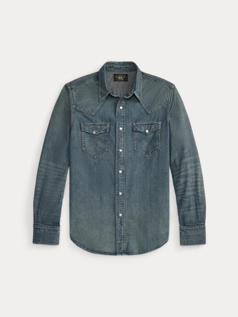 Slim Fit Denim Western Shirt