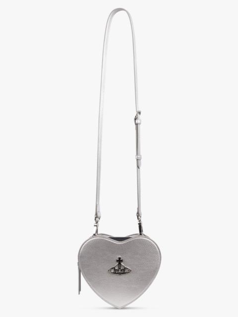 LOUISE HEART CROSSBODY BAG | SILVER