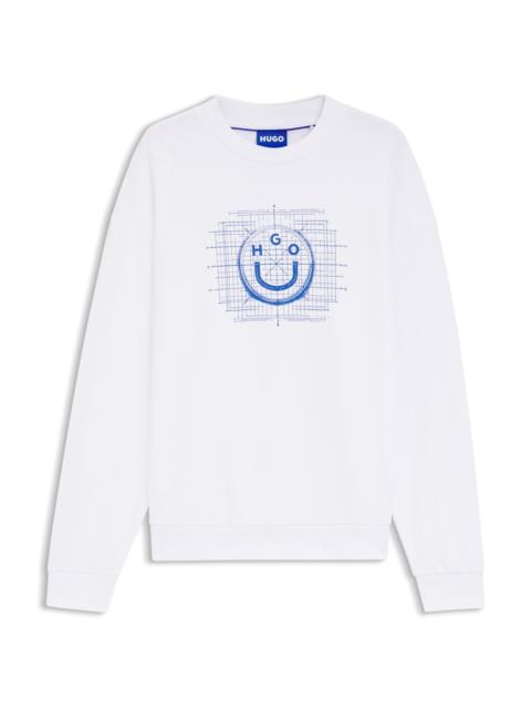 LOGO-ARTWORK SWEATSHIRT IN COTTON TERRY