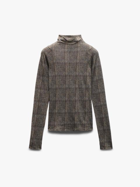 Shaw Plaid Turtleneck Tee