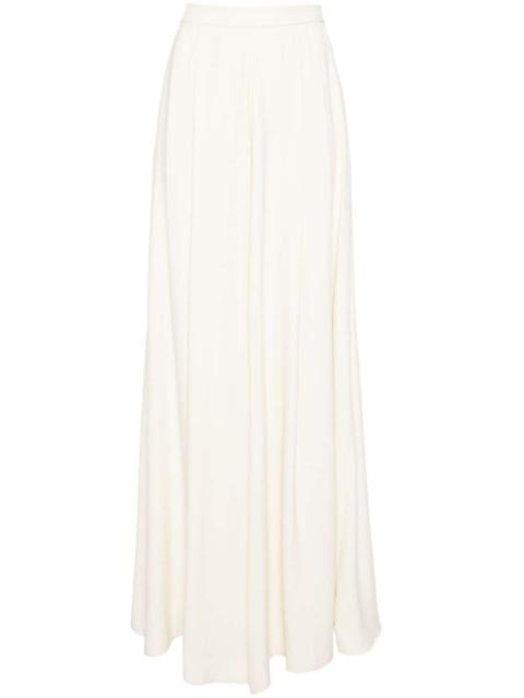 mid-rise crepe palazzo trousers