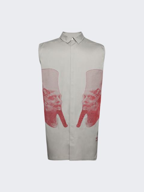 Ron Jumbo Outershirt Pearl And Cardinal Red