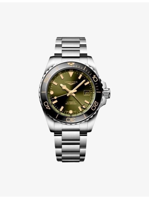 HydroConquest GMT Stainless-Steel Automatic Watch