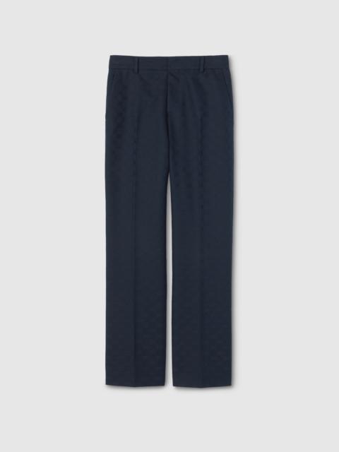 GG cotton gabardine pants