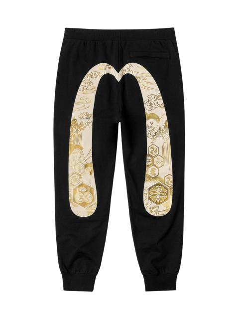 Seagull and Grateful Crane Daicock Print Regular Fit Sweatpants