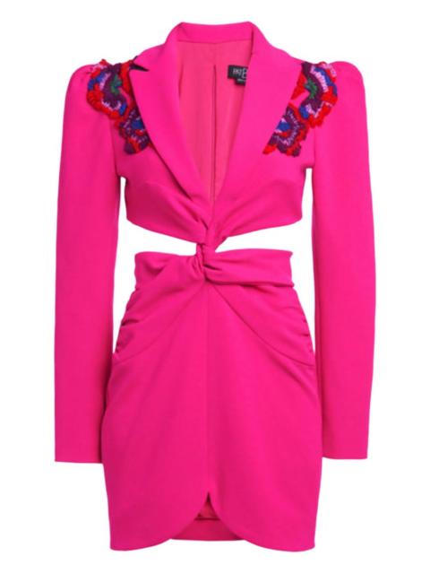 Posh crepe cut-out mini dress