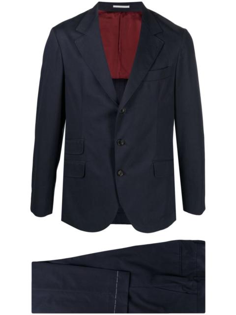 two-piece cotton-cashmere suit