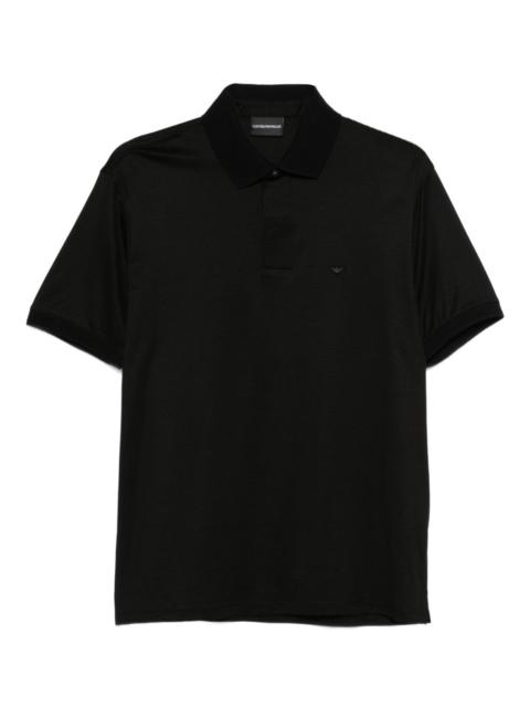 black polo shirt