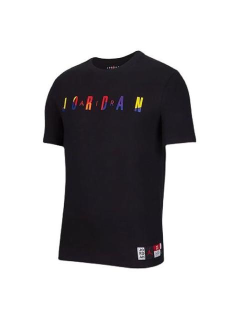 Air Jordan Casual Sports Round Neck Short Sleeve Black DA6768-010