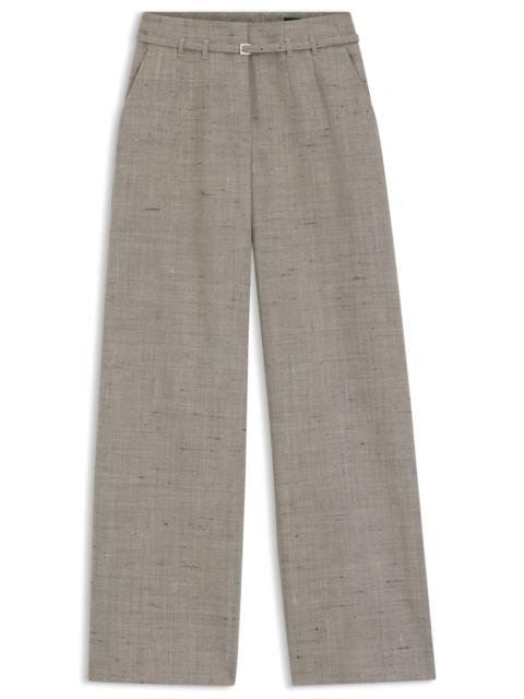 REGULAR-FIT TROUSERS IN A WOOL BLEND