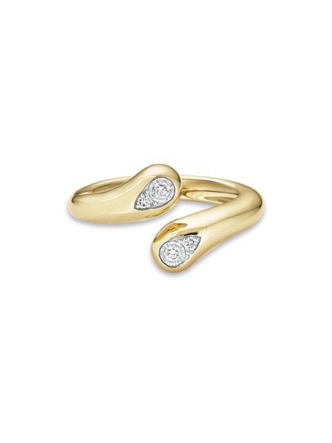 Perfect Pear Diamond Hug Ring