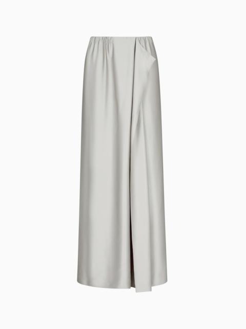 LONG SKIRT IN DOUBLE SILK SATIN
