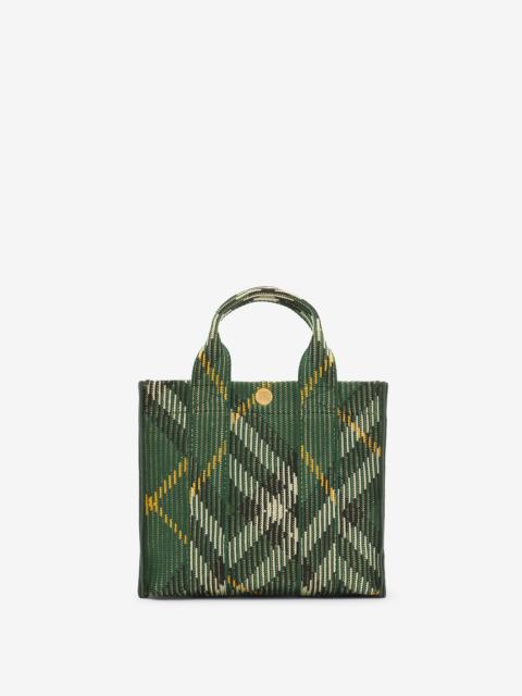 Mini Check Knitted Tote