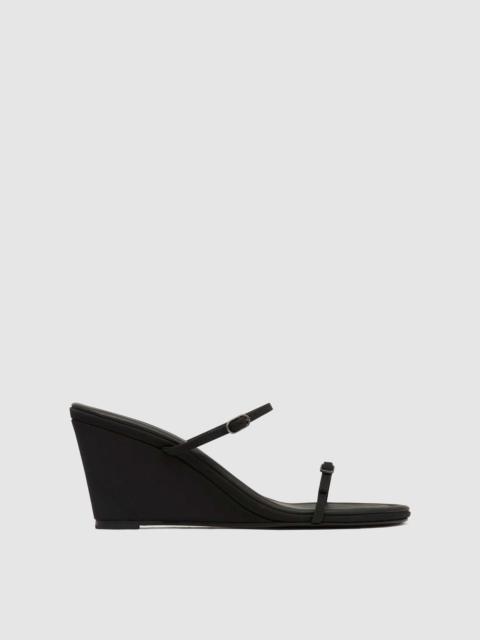 Petit Belt Detail Wedge - Black