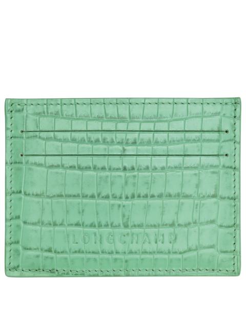 Longchamp Pocket Card holder Mint - Leather