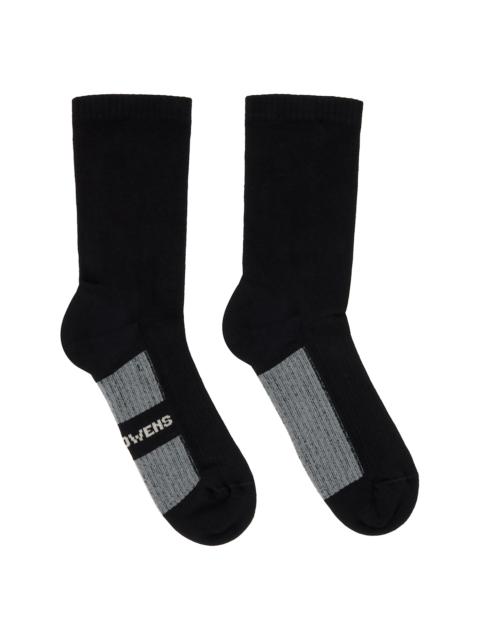 Black Concordians Glitter Socks