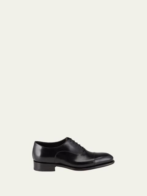 Men's Isaac Cap-Toe Leather Oxford Shoes