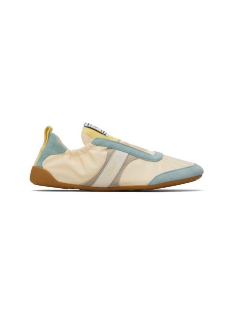 Yellow & Blue 'Chloé Kick' Sneakers