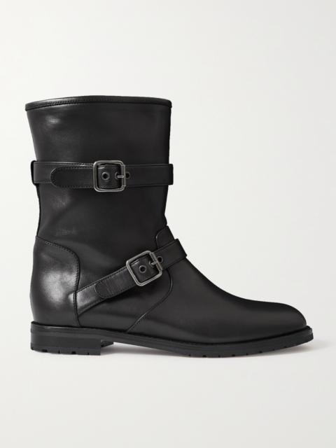 Sulaltra Buckled Leather Ankle Boots