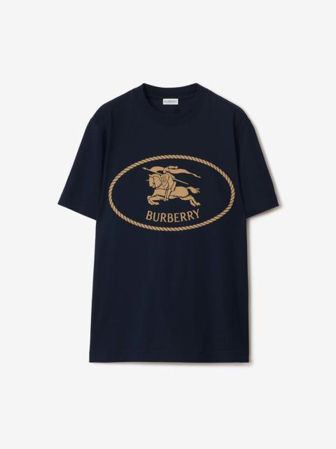 Knight Stamp Cotton T-shirt