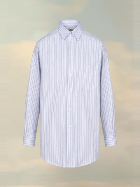 Pinstripe Cotton Poplin Shirt