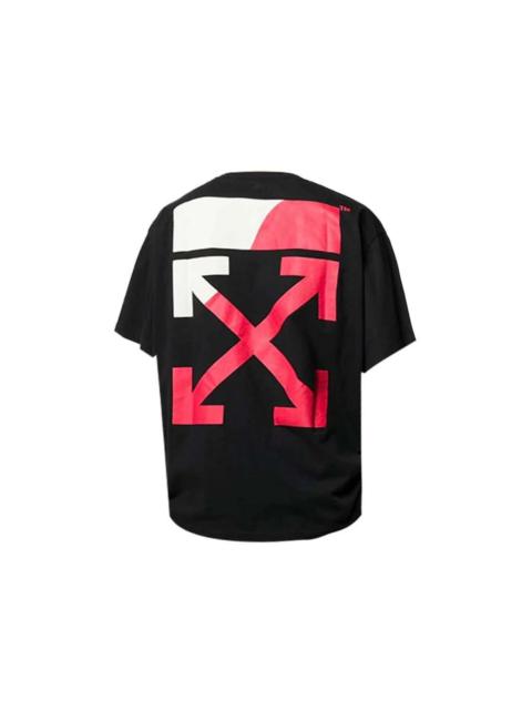OFF-WHITE Oversized Split Logo Print T-Shirt Black/White/Red