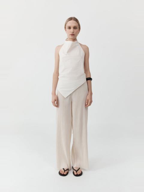 Mini Pleat Pants - Oyster