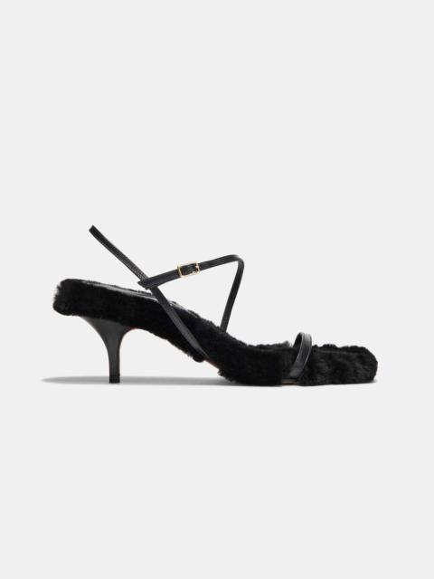 HUGO IN BLACK CALF AND SHEARLING