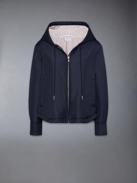 ULTRA LIGHT NYLON TECH DOWN FILL HOOD SHIRT HEM JACKET