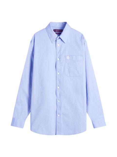 Gucci Oxford Cotton Long Sleeve Shirt